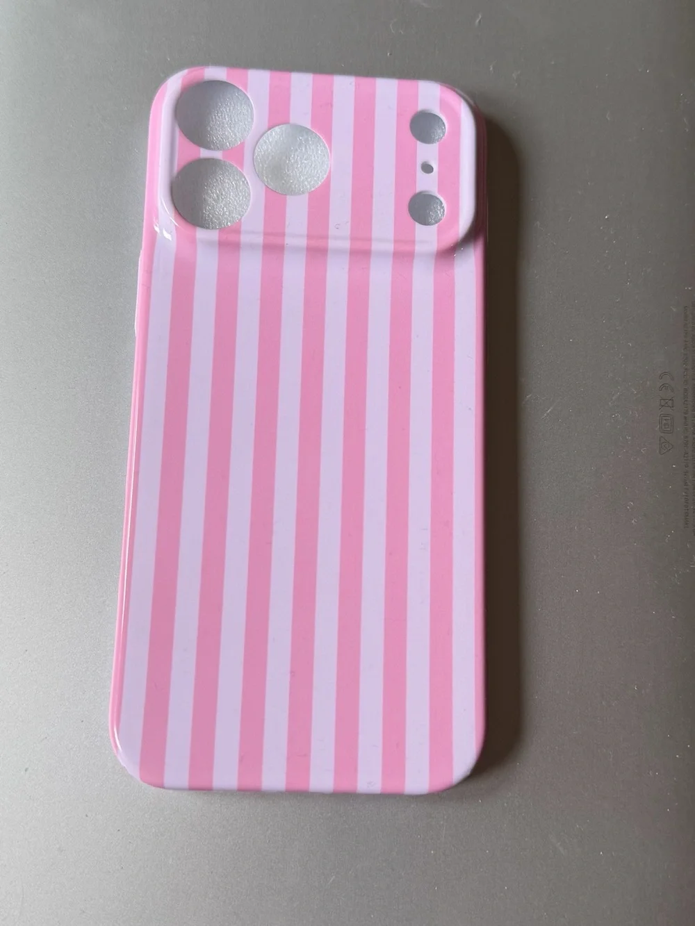Pink Striped Phone Case for iPhone 17 Pro Max